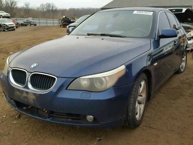 WBANA735X4B804428 - 2004 BMW 530 I BLUE photo 2