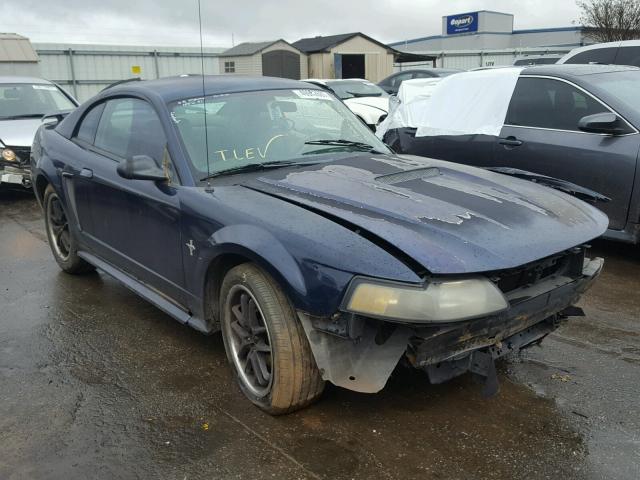 1FAFP40422F194925 - 2002 FORD MUSTANG BLUE photo 1