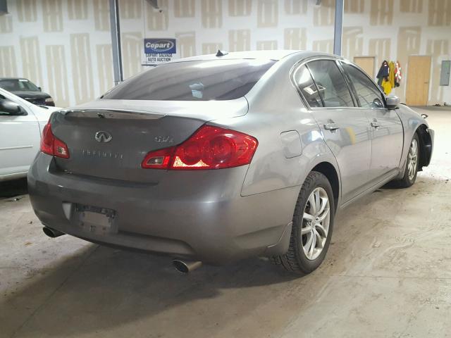 JNKCV61F29M362839 - 2009 INFINITI G37 GRAY photo 4