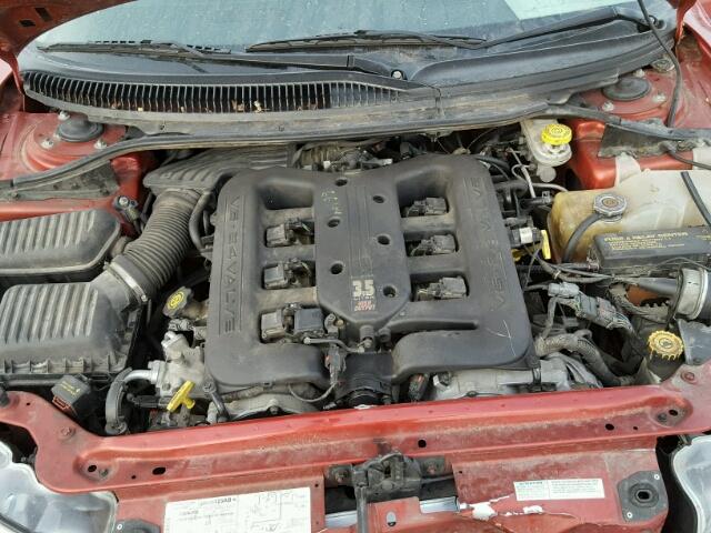 2C3HE66G22H266229 - 2002 CHRYSLER 300M RED photo 7