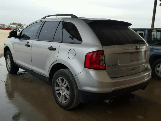 2FMDK3GC0BBA31291 - 2011 FORD EDGE SE SILVER photo 3