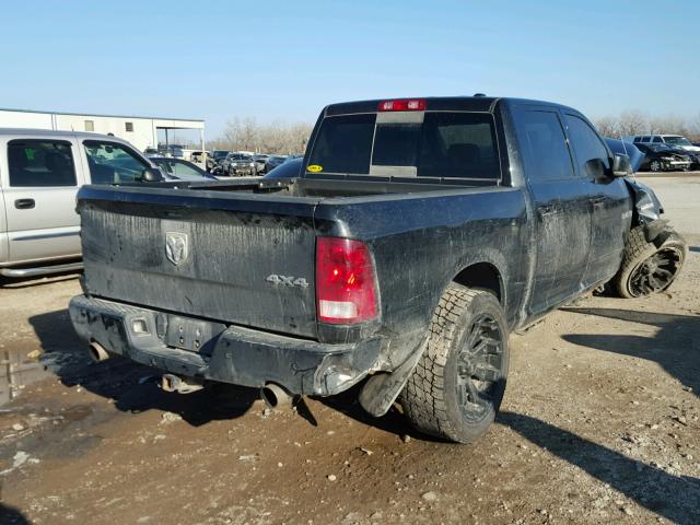 1D3HV13T79S707329 - 2009 DODGE RAM 1500 BLACK photo 4