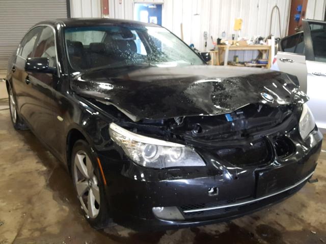 WBANV13538CZ58674 - 2008 BMW 528 XI BLACK photo 1