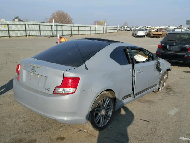 JTKJF5C76B3005741 - 2011 TOYOTA SCION TC GRAY photo 4