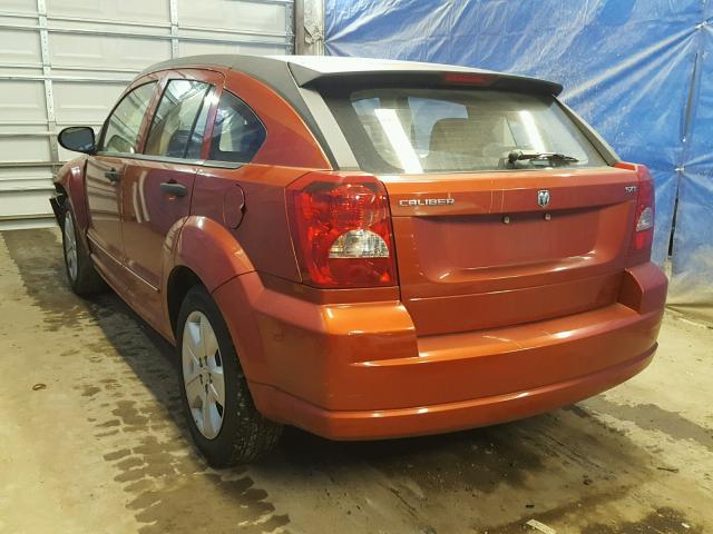 1B3HB48B47D161966 - 2007 DODGE CALIBER SX ORANGE photo 3