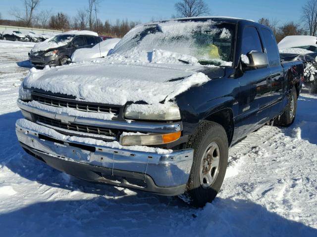 1GCEK19TXXE129380 - 1999 CHEVROLET SILVERADO BLACK photo 2