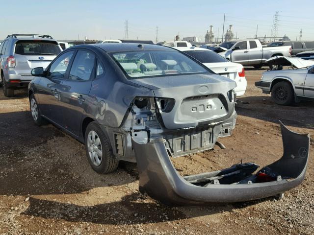 KMHDU46DX8U344037 - 2008 HYUNDAI ELANTRA GL GRAY photo 3