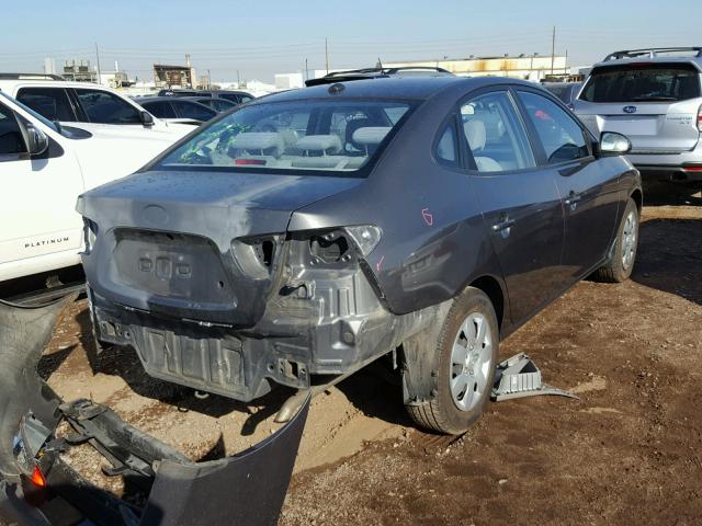 KMHDU46DX8U344037 - 2008 HYUNDAI ELANTRA GL GRAY photo 4