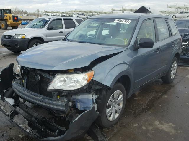 JF2SH61639H775190 - 2009 SUBARU FORESTER 2 BLUE photo 2