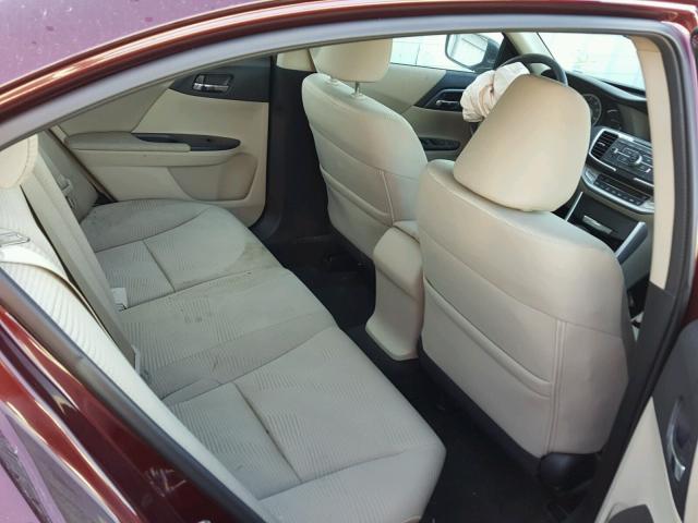 1HGCR2F35FA248183 - 2015 HONDA ACCORD LX BURGUNDY photo 6