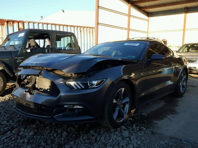 1FA6P8AMXF5398826 - 2015 FORD MUSTANG CHARCOAL photo 2