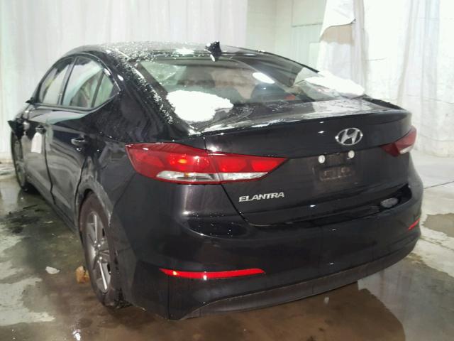 5NPD84LF0HH144132 - 2017 HYUNDAI ELANTRA SE BLACK photo 3