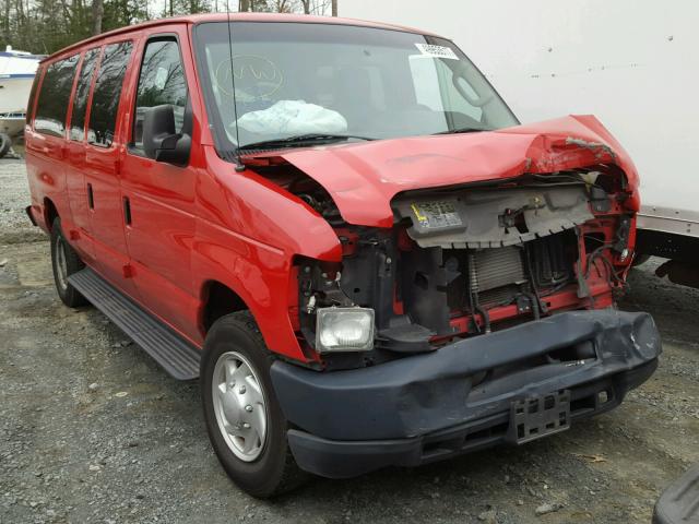 1FBSS3BL0BDB17525 - 2011 FORD ECONOLINE RED photo 1