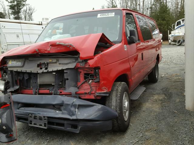 1FBSS3BL0BDB17525 - 2011 FORD ECONOLINE RED photo 2