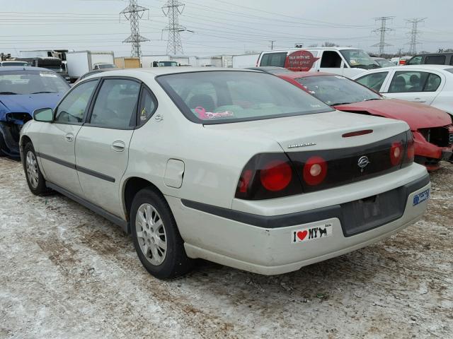 2G1WF52EX49311342 - 2004 CHEVROLET IMPALA CREAM photo 3