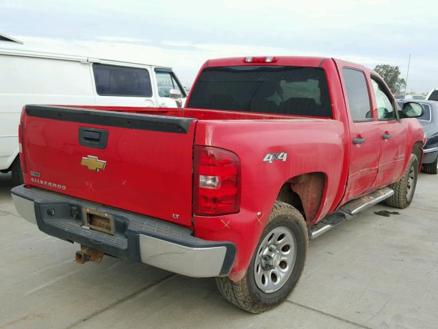 3GCPKSEA1BG106252 - 2011 CHEVROLET SILVERADO RED photo 4