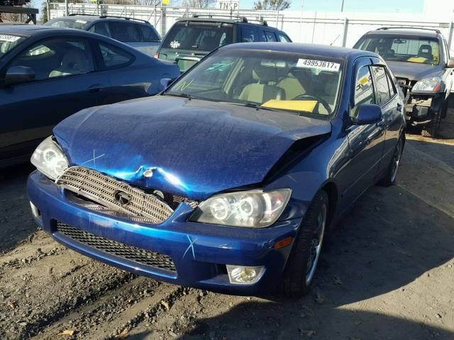 JTHBD182910017579 - 2001 LEXUS IS 300 BLUE photo 2