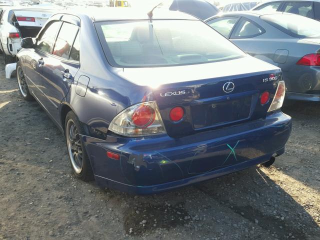 JTHBD182910017579 - 2001 LEXUS IS 300 BLUE photo 3