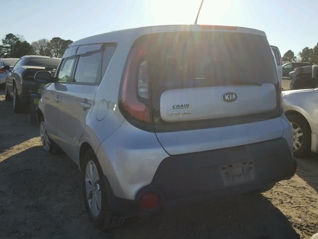 KNDJN2A28E7713292 - 2014 KIA SOUL SILVER photo 3