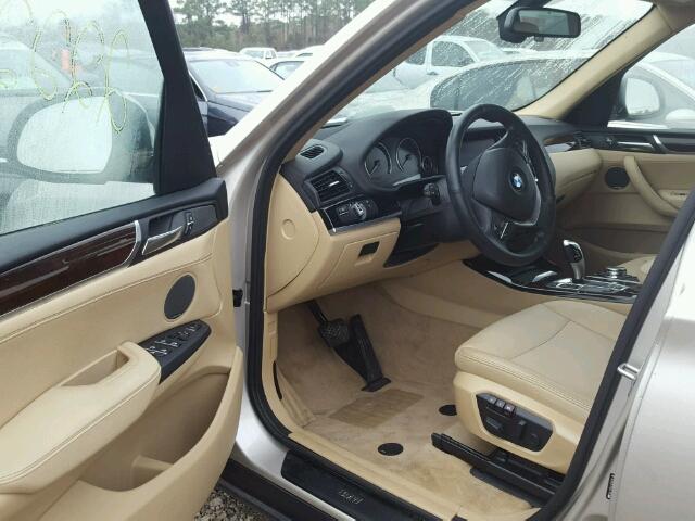 5UXWZ7C5XF0M83326 - 2015 BMW X3 SDRIVE2 Сұр фото 9