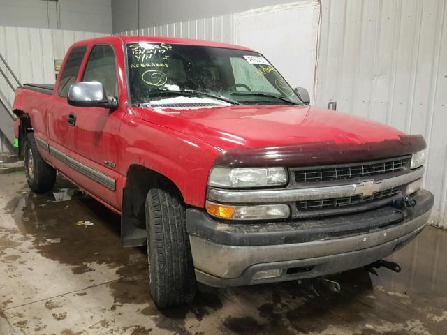 2GCEK19TX21304771 - 2002 CHEVROLET SILVERADO RED photo 1