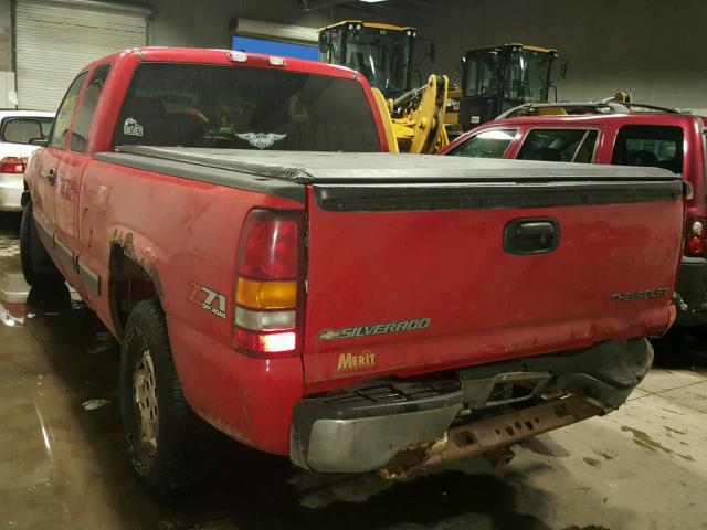 2GCEK19TX21304771 - 2002 CHEVROLET SILVERADO RED photo 3