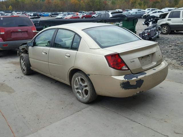 1G8AL52F83Z141290 - 2003 SATURN ION LEVEL GOLD photo 3