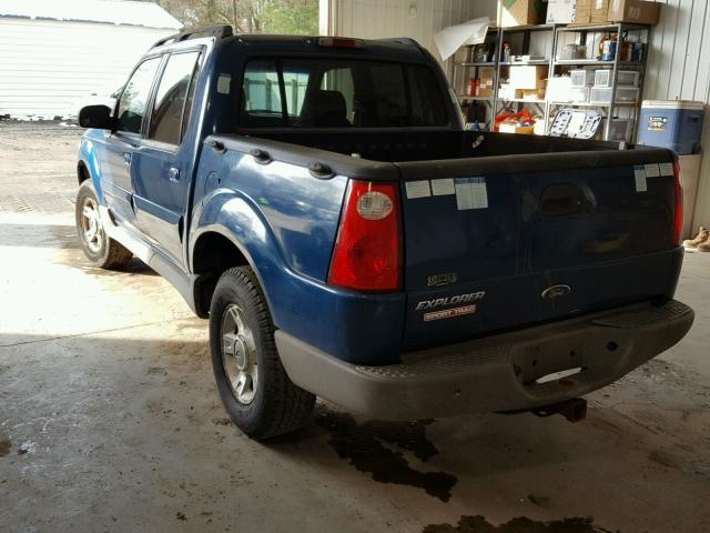 1FMZU77E52UB98913 - 2002 FORD EXPLORER S 蓝色 照片 3