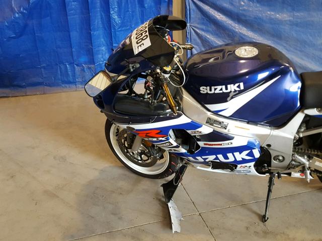 JS1GN7BA812107831 - 2001 SUZUKI GSX-R600 BLUE photo 5