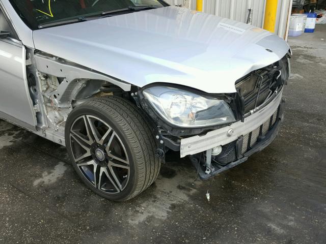 WDDGF4HB3DR262015 - 2013 MERCEDES-BENZ C 250 SILVER photo 9