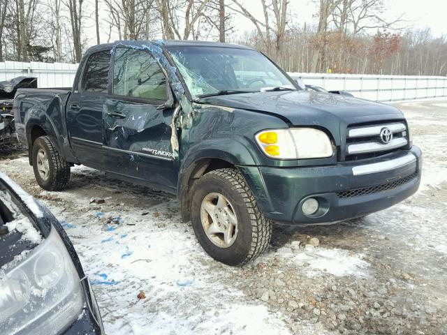 5TBDT44104S435342 - 2004 TOYOTA TUNDRA DOU GREEN photo 1