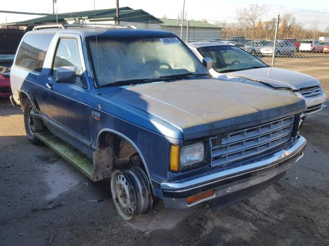 1GNCT18Z6J0165704 - 1988 CHEVROLET BLAZER S10 BLUE photo 1