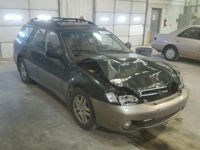 4S3BH675217668736 - 2001 SUBARU LEGACY OUT GREEN photo 1