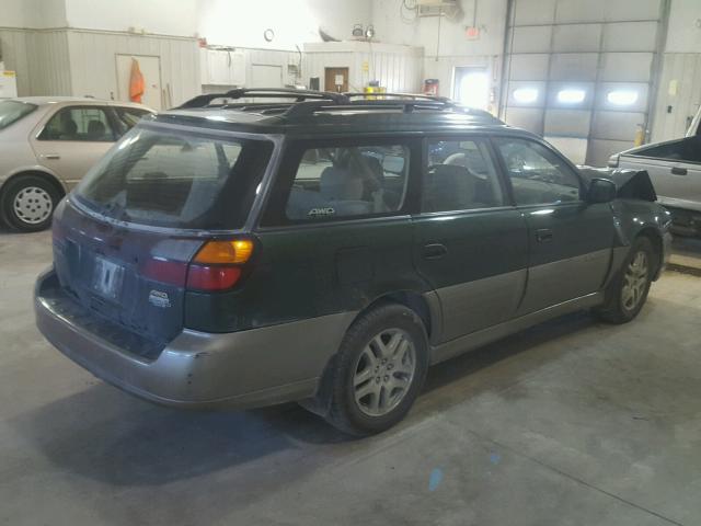 4S3BH675217668736 - 2001 SUBARU LEGACY OUT GREEN photo 4