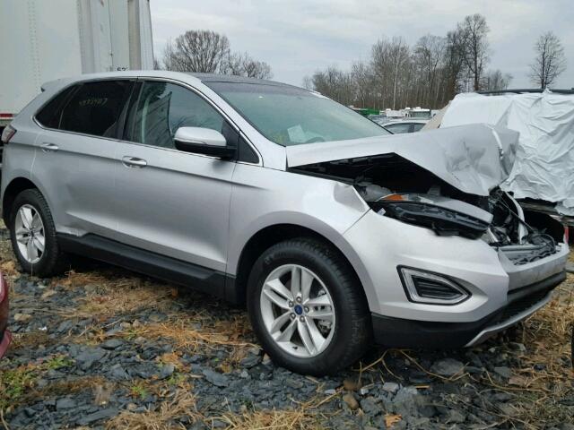 2FMPK4J88HBB33535 - 2017 FORD EDGE SEL SILVER photo 1