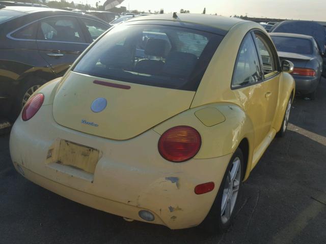 3VWCD31C64M413150 - 2004 VOLKSWAGEN NEW BEETLE YELLOW photo 4