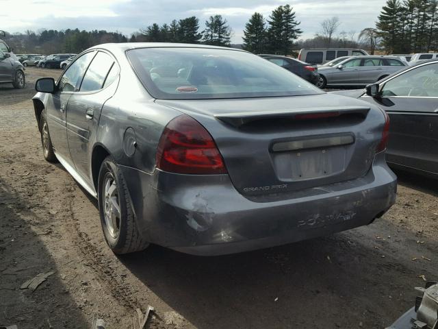 2G2WP522451203880 - 2005 PONTIAC GRAND PRIX GRAY photo 3