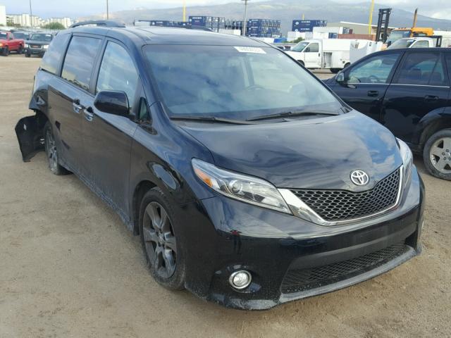 5TDXK3DC0GS750536 - 2016 TOYOTA SIENNA SE BLACK photo 1