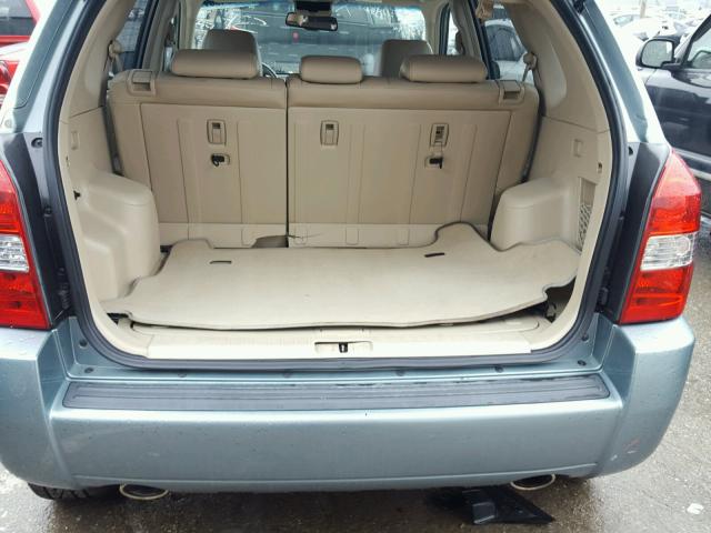 KM8JN12D56U374192 - 2006 HYUNDAI TUCSON GLS BLUE photo 9