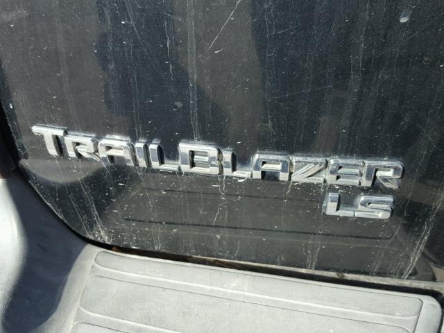 1GNDS13S852290635 - 2005 CHEVROLET TRAILBLAZE BLACK photo 9