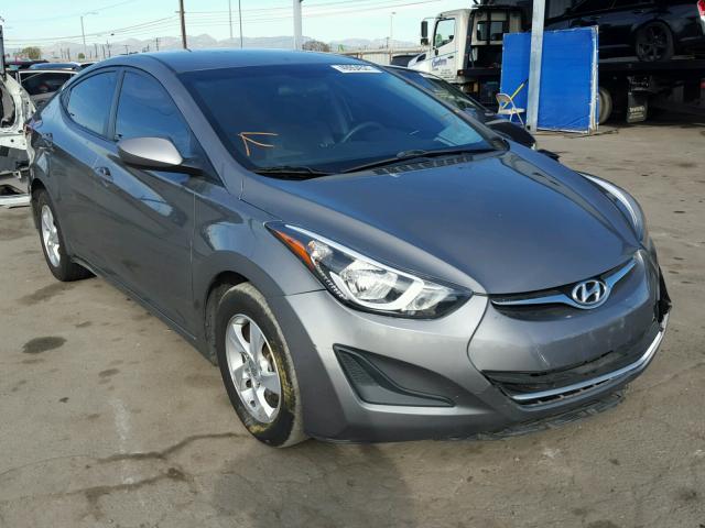 5NPDH4AE8EH463770 - 2014 HYUNDAI ELANTRA SE GRAY photo 1