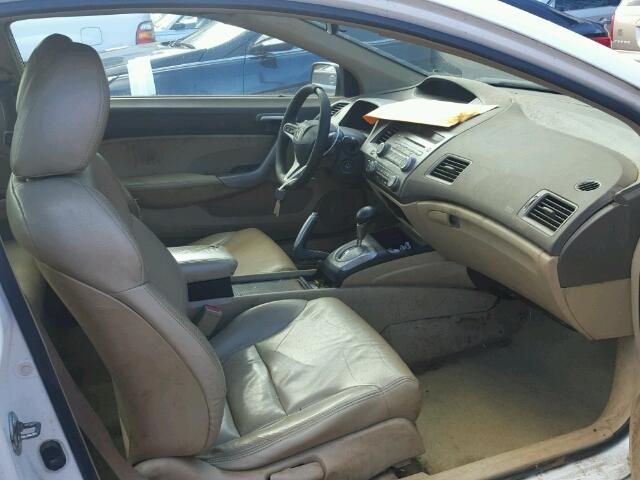 2HGFG12826H548523 - 2006 HONDA CIVIC EX WHITE photo 5