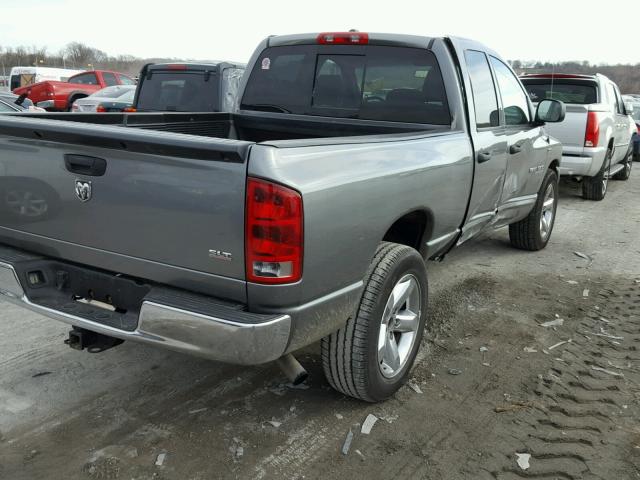 1D7HA182X6J152548 - 2006 DODGE RAM 1500 S GRAY photo 4