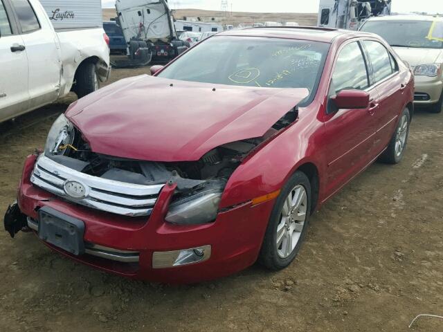 3FAHP08189R101947 - 2009 FORD FUSION SEL RED photo 2
