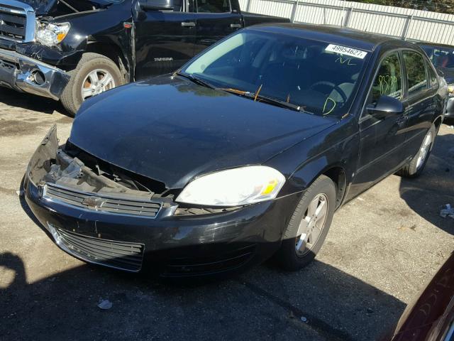 2G1WT58K779128877 - 2007 CHEVROLET IMPALA LT BLACK photo 2