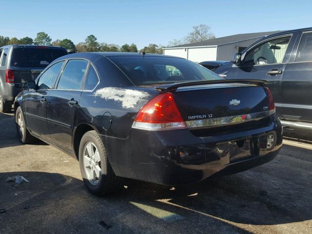 2G1WT58K779128877 - 2007 CHEVROLET IMPALA LT BLACK photo 3