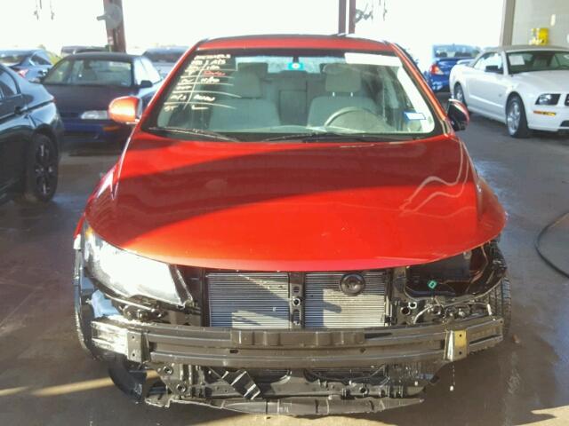 KNAFU4A20B5440504 - 2011 KIA FORTE EX RED photo 9