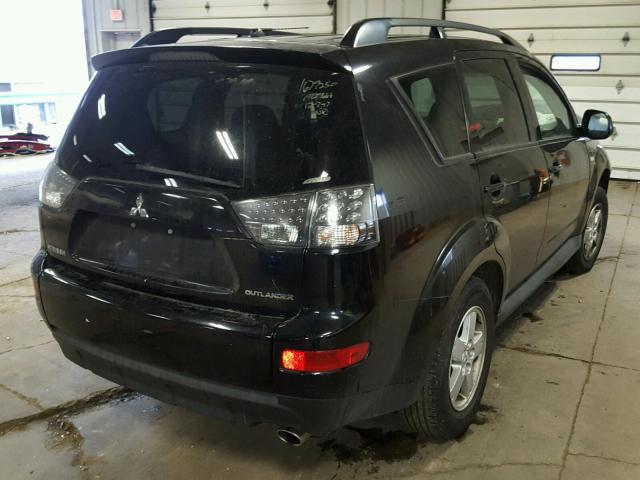 JA4LT21W69Z010666 - 2009 MITSUBISHI OUTLANDER BLACK photo 4