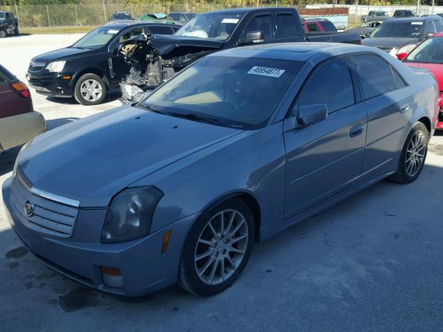 1G6DP577470159033 - 2007 CADILLAC CTS HI FEA BLUE photo 2