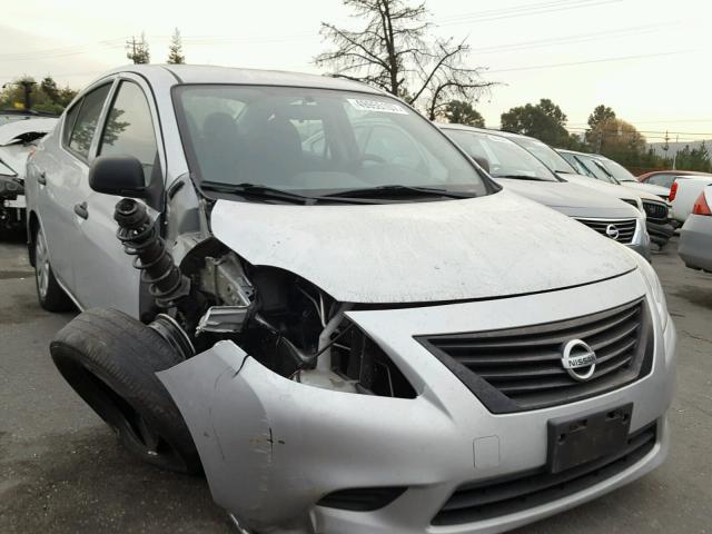 3N1CN7AP1EL818031 - 2014 NISSAN VERSA S SILVER photo 1